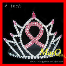 4''H Red Cancer sign pageant crown